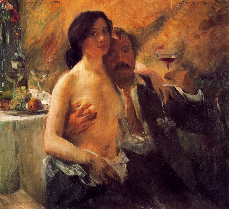 Self-Portrait With His Wife by Lovis Corinth